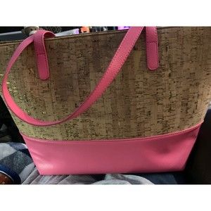 SOLD SOLD SOLD Brand NWOT Viv & Lou Leather and Cork and gold flakes purse